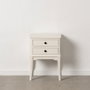 BigBuy Home Table de Nuit Blanc Bois de pin et MDF