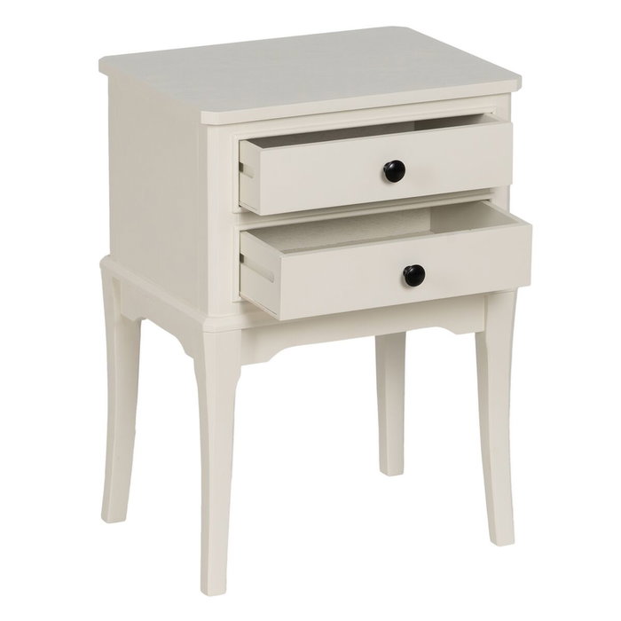 BigBuy Home Table de Nuit Blanc Bois de pin et MDF