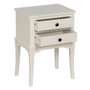 BigBuy Home Table de Nuit Blanc Bois de pin et MDF