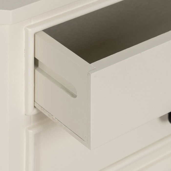 BigBuy Home Table de Nuit Blanc Bois de pin et MDF