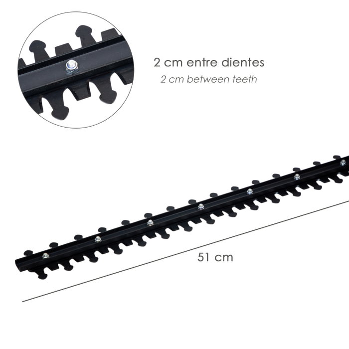 WOLFPACK LINEA PROFESIONAL Taille-haie 650W 510 mm WOLFPACK LINEA PROFESIONAL Taille-haie 650W 510 mm