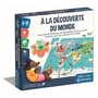 Clementoni Puzzle Découverte du Monde avec Activités et Maxi-Planisphère - Jeu Éducatif sur les Animaux et leur Habitat - Dès 6 Ans