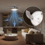 Philips Bliss Ventilateur de plafond blanc avec LED et télécommande - Pales rétractables - 106 cm