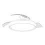 Philips Bliss Ventilateur de plafond blanc avec LED et télécommande - Pales rétractables - 106 cm