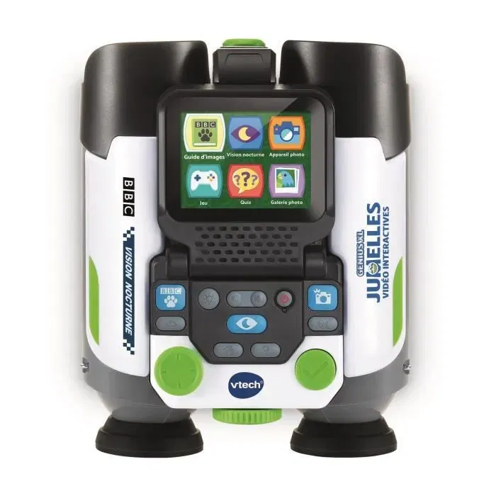 Vtech Genius XL - Jumelles Vidéo Interactives avec Écran Couleur 2,4'' Rabattable - 6 Modes de Jeu - Langue Française