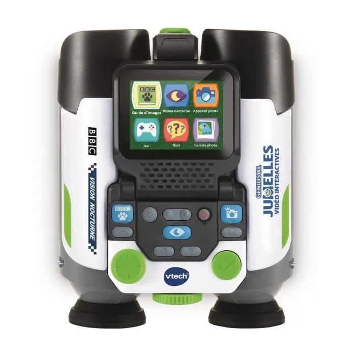 Vtech Genius XL - Jumelles vidéo interactives pour enfants avec écran couleur 2,4" rabattable, 6 modes de jeu et observation de la nature