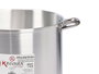 Kinvara Marmite en aluminium 32 cm 20 L – Argent – Compatible gaz, four et lave-vaisselle (Set de 2)