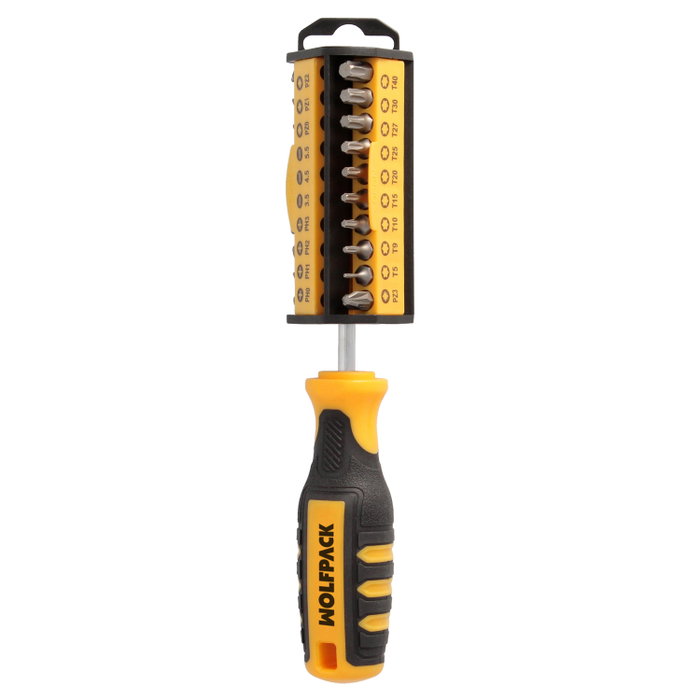 WOLFPACK LINEA PROFESIONAL Jeu de 35 embouts 1/4 pol avec adaptateur WOLFPACK LINEA PROFESIONAL Jeu de 35 embouts 1/4 pol avec adaptateur