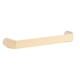 GIUSTI Tirador Alan en zamak - Finitions nickel satiné, or satiné, noir mat doré - Distance entre trous 96 mm