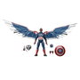 Hasbro Marvel G0158 - Figurine Articulée Capitaine Amérique (Sam Wilson) Captain America: Brave New World - 15 cm avec 7 Accessoires (Ailes, Écu)
