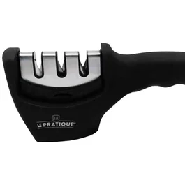 Le Pratique Aiguiseur Manuel pour Couteaux avec 3 Surfaces Abrasives