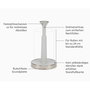 Joseph Joseph Push&Tear Stone Kitchen Roll Holder