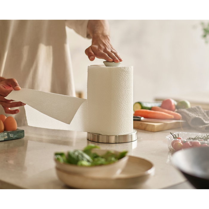 Joseph Joseph Push&Tear Stone Kitchen Roll Holder