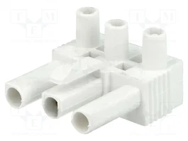 BM GROUP Connecteur mâle barrette de pression amovible blanc