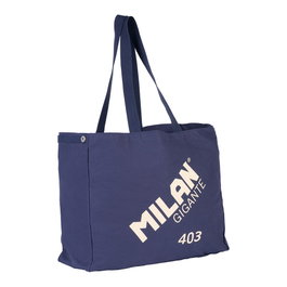 Milan Sac Tote Bag Gigante 403 Bleu Marine
