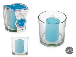 Acorde Porte-bougie Cube Océan 10x10x10 cm Bleu (Set de 6)