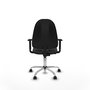PIQUERAS Y CRESPO Chaise de bureau Algarra, similicuir gris foncé, accoudoirs 1D