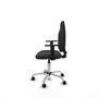PIQUERAS Y CRESPO Chaise de bureau Algarra, similicuir gris foncé, accoudoirs 1D