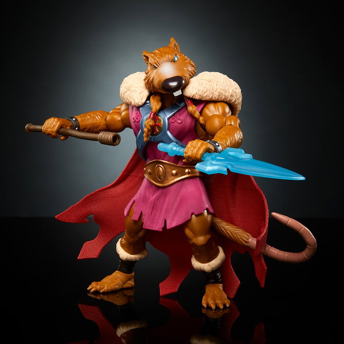 MATTEL Figurine Articulée Splinter-Skull Turtles of Grayskull - Masters of the Universe - Tortues Ninja - 14 cm MATTEL Figurine Articulée Splinter-Skull Turtles of Grayskull - Masters of the Universe - Tortues Ninja - 14 cm