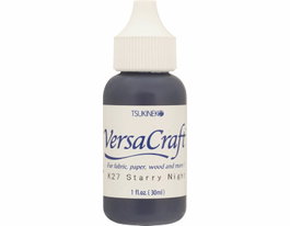 Tsukineko VERSACRAFT Encre textile noir Starry Night 30ml