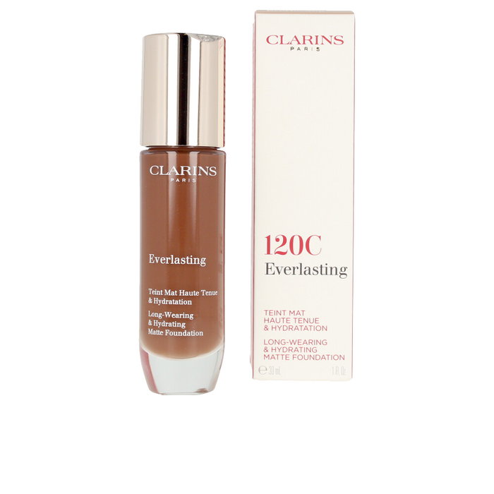 Clarins Fond de teint Everlasting Mat Haute Tenue #120C-espresso