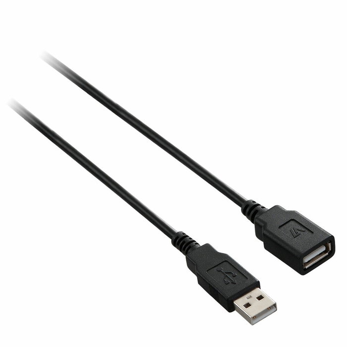 Câble USB V7 FBA_V7E2USB2EXT-03M Noir 3 m Câble USB V7 FBA_V7E2USB2EXT-03M Noir 3 m