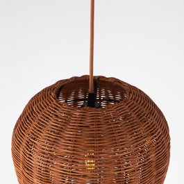 Lampe À Suspension Gusau en Rotin naturalne style boho-chic