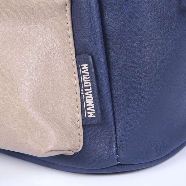 The Mandalorian Sac à dos décontracté en simili cuir 22 x 27 x 12.5 cm, dos Star Wars, pour enfants dès 3 ans
