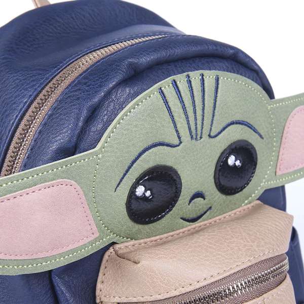 The Mandalorian Sac à dos décontracté en simili cuir 22 x 27 x 12.5 cm, dos Star Wars, pour enfants dès 3 ans
