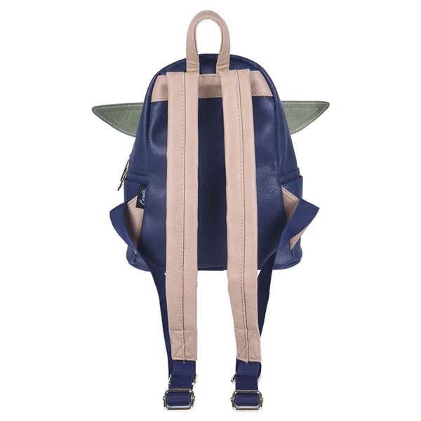 The Mandalorian Sac à dos décontracté en simili cuir 22 x 27 x 12.5 cm, dos Star Wars, pour enfants dès 3 ans