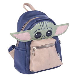 The Mandalorian Sac à dos décontracté en simili cuir 22 x 27 x 12.5 cm, dos Star Wars, pour enfants dès 3 ans
