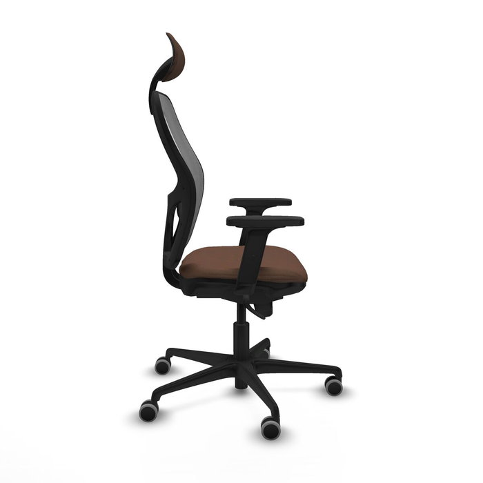 Piqueras y Crespo 2D036G1 Chaise de Bureau avec Appui-tête Gris Brun foncé Piqueras y Crespo 2D036G1 Chaise de Bureau avec Appui-tête Gris Brun foncé
