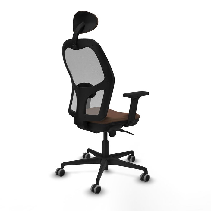 Piqueras y Crespo 2D036G1 Chaise de Bureau avec Appui-tête Gris Brun foncé Piqueras y Crespo 2D036G1 Chaise de Bureau avec Appui-tête Gris Brun foncé