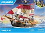 Playmobil Barco Pirata - Bateau Pirate avec Figurines, Accessoires et Cofre au Trésor - Jouet pour Enfants à Partir de 4 Ans