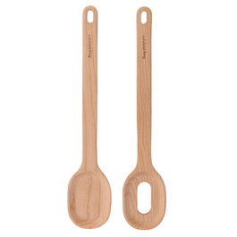 Berghoff 3950112 - Cubiertos para Ensalada en Bois d'Érable Naturel avec Finition à l'Huile