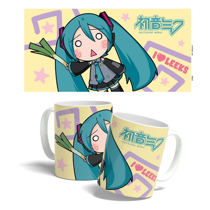 Hatsune Miku mug Miku Chibi Leek Girl 325 ml Hatsune Miku mug Miku Chibi Leek Girl 325 ml