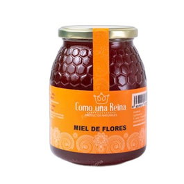 COMO UNA REINA Miel de milfleurs en pot en verre 500 g