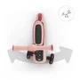 Kinderkraft HALLEY 2 Trottinette 2 en 1 Rose avec siège amovible