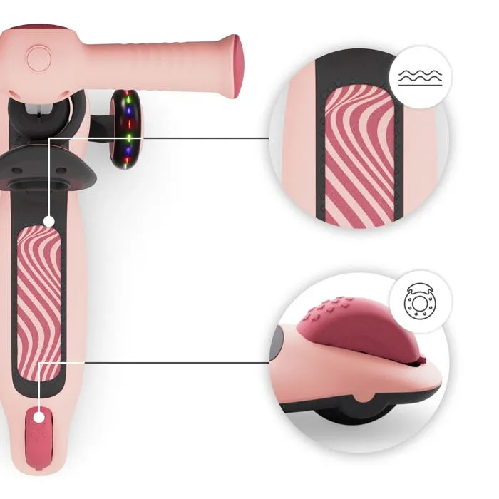 Kinderkraft HALLEY 2 Trottinette 2 en 1 Rose avec siège amovible Kinderkraft HALLEY 2 Trottinette 2 en 1 Rose avec siège amovible