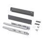 Emuca Kit Tiroir extérieur Vertex 83mm, 500mm, Gris anthracite