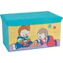 Fun House Coffre à jouets banc de rangement pliable T'choupi - 55.5 x 34.5 x 34 cm
