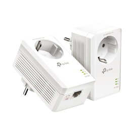 TP-Link TL-PA7017P KIT - Adaptateur CPL AV600 Gigabit avec Prise Ethernet, 2 Prises