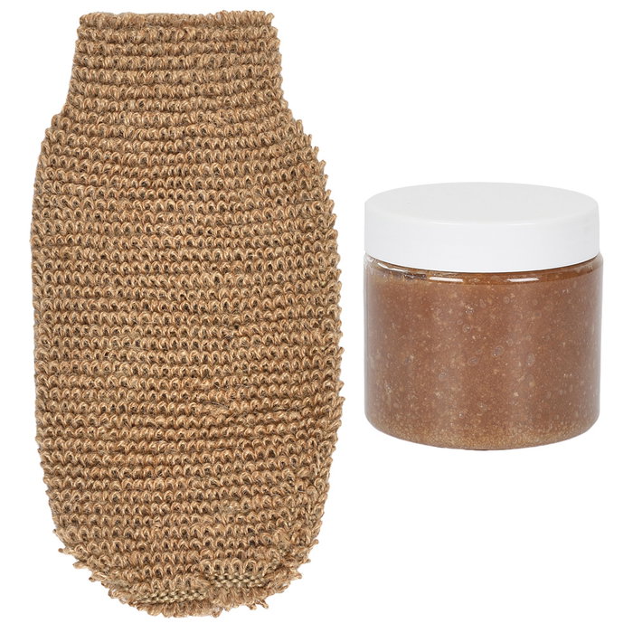 Cosmetic Club Jeu de gant et crème exfoliante Cosmetic Club Jeu de gant et crème exfoliante
