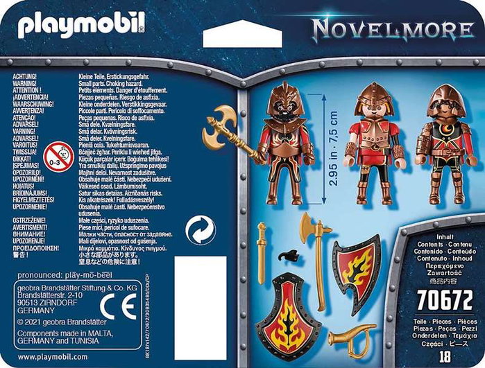 Playmobil Set de 3 Bandidos de Burnham Novelmore - Figurines - Langue de la boîte : Espagnol