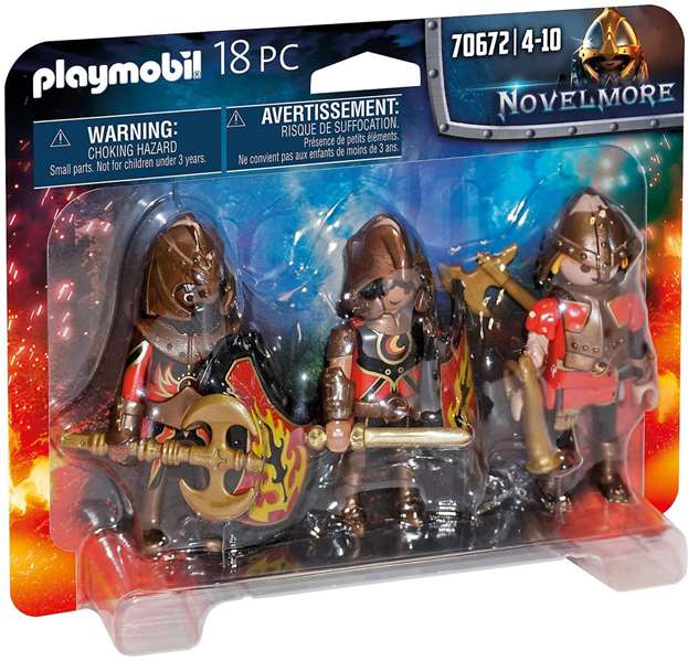 Playmobil Set de 3 Bandidos de Burnham Novelmore - Figurines - Langue de la boîte : Espagnol