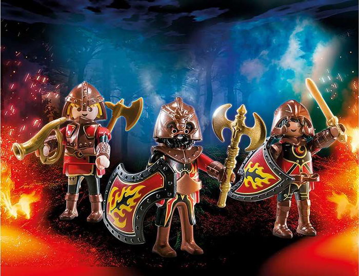 Playmobil Set de 3 Bandidos de Burnham Novelmore - Figurines - Langue de la boîte : Espagnol