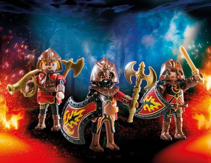 Playmobil Set de 3 Bandidos de Burnham Novelmore - Figurines - Langue de la boîte : Espagnol