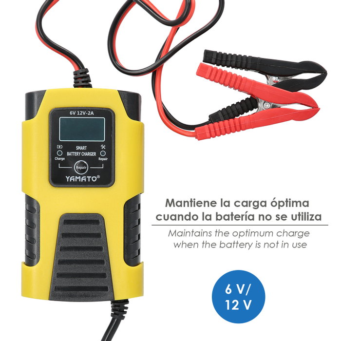 YAMATO Chargeur de batterie Inverter 6V/12V 2A YAMATO Chargeur de batterie Inverter 6V/12V 2A