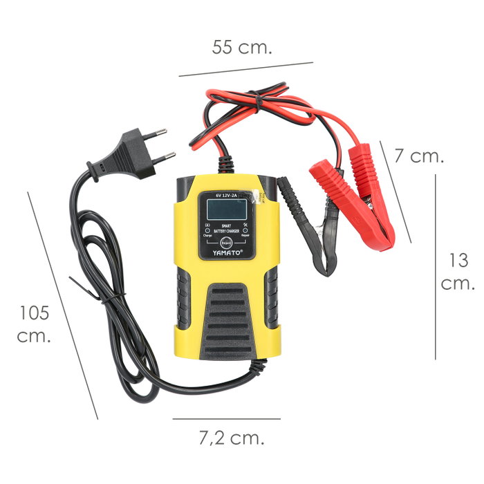 YAMATO Chargeur de batterie Inverter 6V/12V 2A YAMATO Chargeur de batterie Inverter 6V/12V 2A
