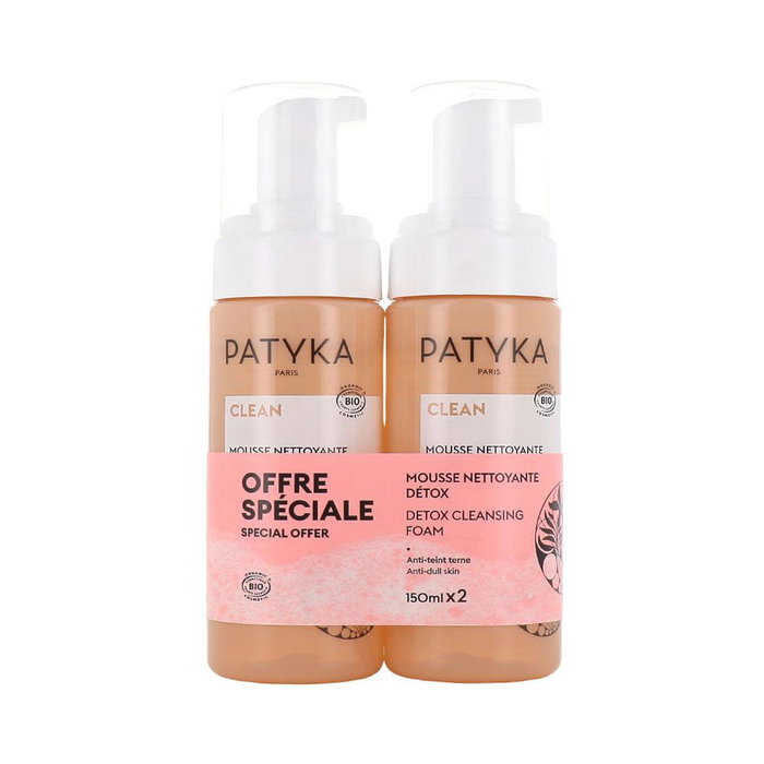 Patyka - Mousse Nettoyante Détox - 2 Flacons de 150 ml Patyka - Mousse Nettoyante Détox - 2 Flacons de 150 ml